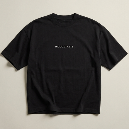 INGOODTASTE cropped tee (Black)