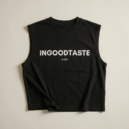 INGOODTASTE cropped sleeveless (Black)