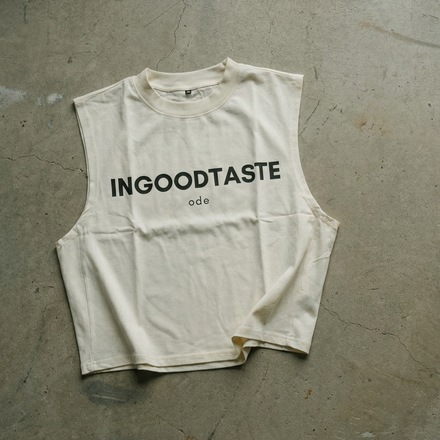 INGOODTASTE cropped sleeveless (Cream)