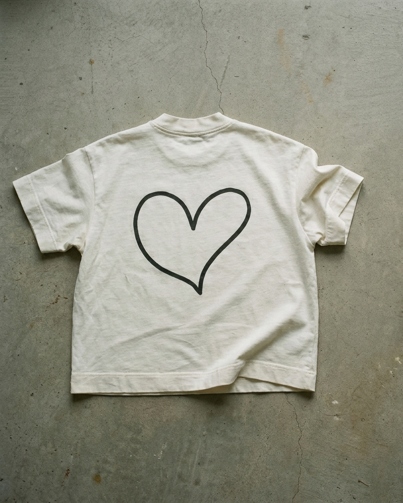 INGOODTASTE cropped tee (Cream)